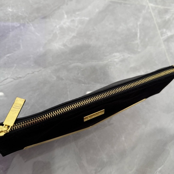 NWOT Joy & Iman Leather Velvet Clutch Crossbody Strap Purse Zipper Closure Bag - Picture 8 of 15